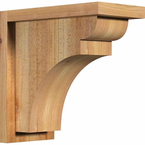 Ekena Millwork Yorktown Rough Sawn Corbel w/Backplate, Western Red Cedar, 6"W x 12"D x 12"H COR06X12X12YOR01RWR - main